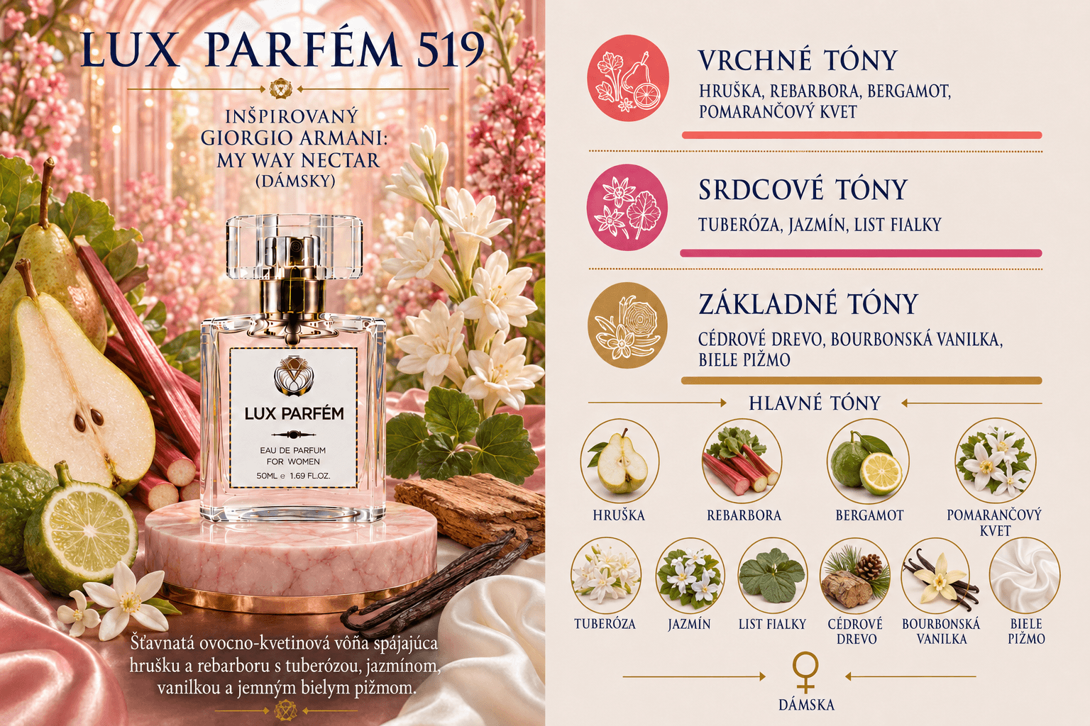 Lux Parfém 519 – Inšpirovaný Giorgio Armani: My Way Nectar